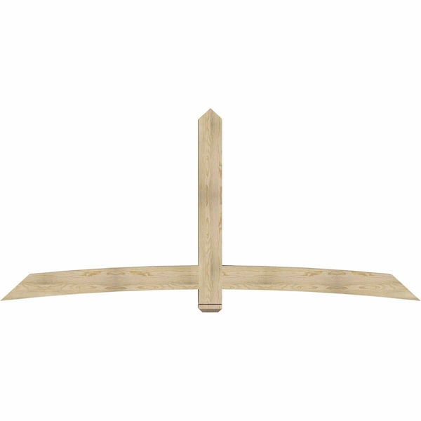 Ekena Millwork Bellingham Rough Sawn Timber Gable Bracket, Douglas Fir, 108"W x 49"H x 6"D x 6"F, 11/12 Pitch GBW108X49X0606BEL00RDF - main